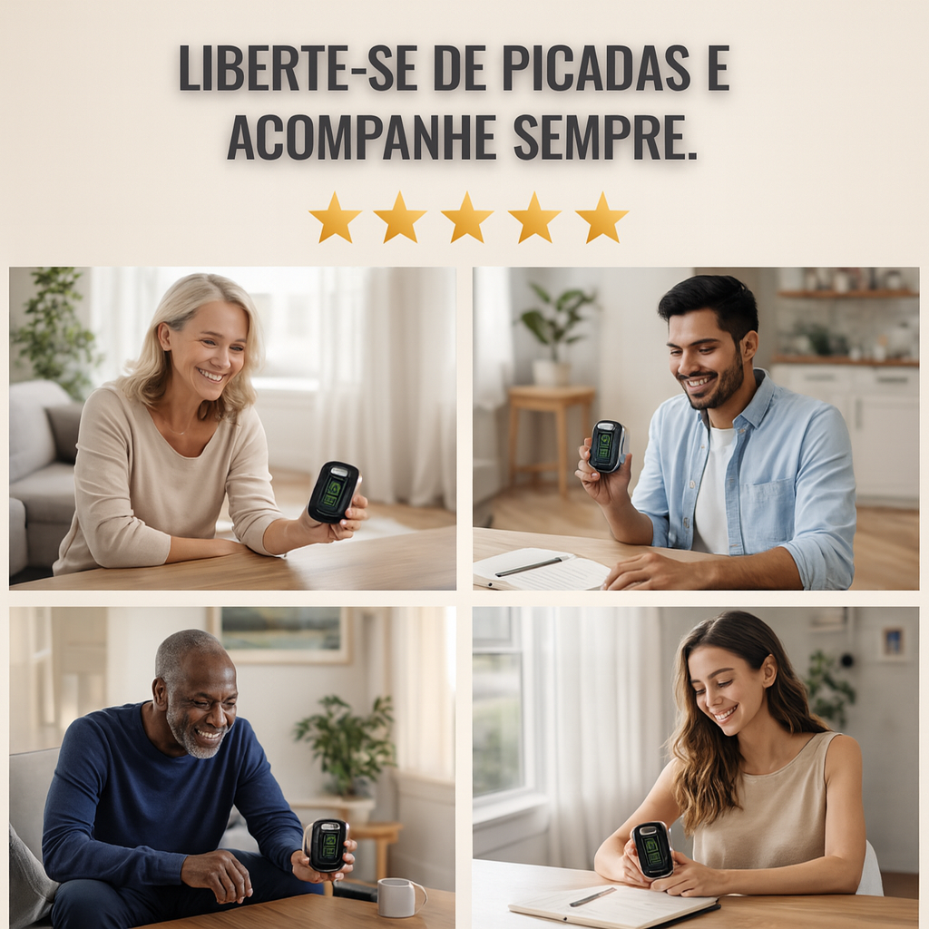 Monitor de glicose sem picada GlucoSmart